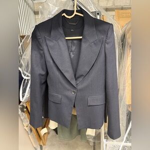 Rachel Zoe Navy Pinstripe Blazer